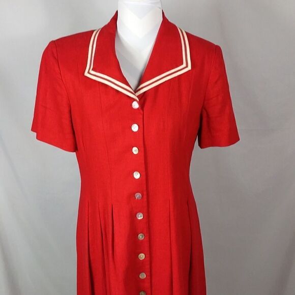 Vtg. 90s Jessica Howard Maxi Dress - Picture 2 of 7